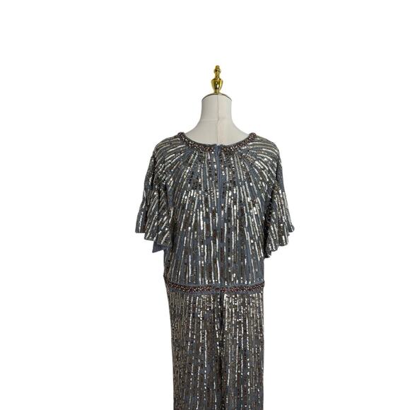 MAC DUGGAL 5538 Embellished V Neck Butterfly Sleeve Column Gown Size 20 $598 - Picture 11 of 13